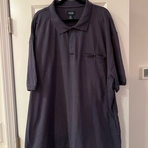 Harbor Bay Men's Charcoal Button-Pocket Polo 6xl